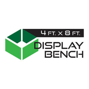 4 ft. x 8 ft. Display Bench Logo Wellmaster greenhouse nursery products