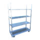 Long cart with racks
