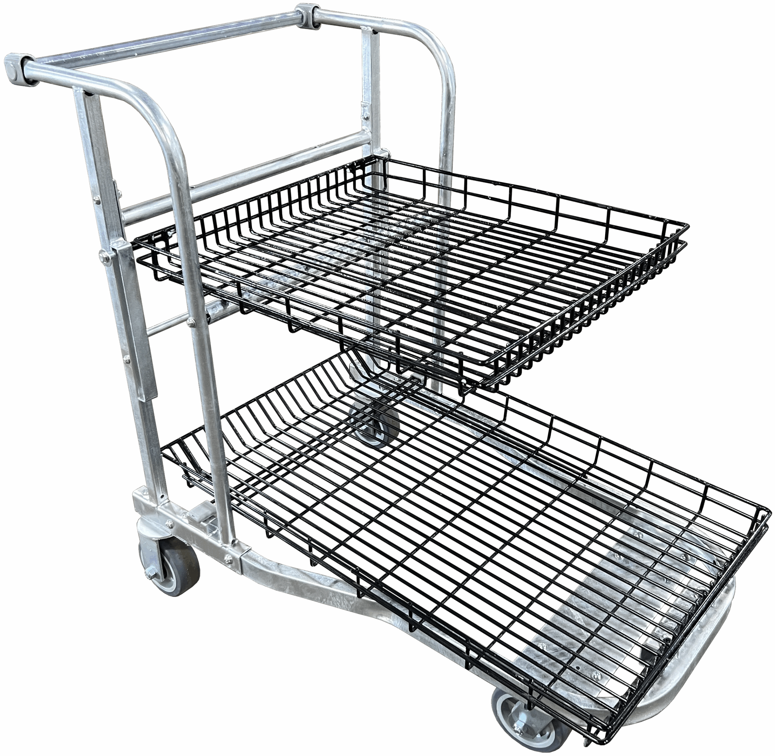 Wellmaster Nesting Shopping Cart 5 inch casters