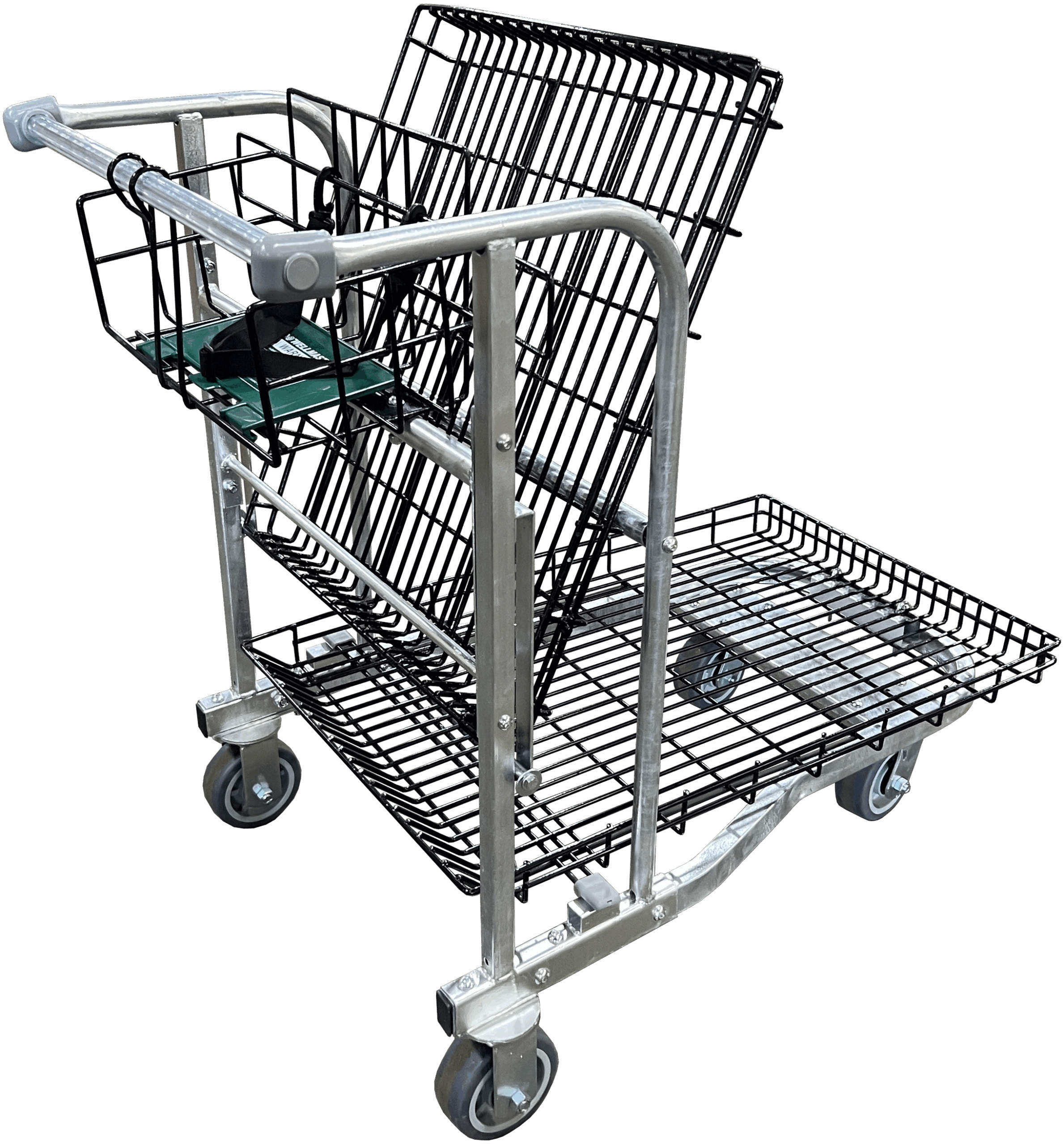 Wellmaster Nesting Shopping Cart 5 inch casters