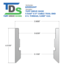 5" Drive Shoe, Cable Tool, Threaded, 8 V Thread
