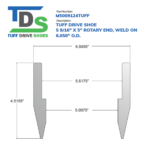 05.563" Drive Shoe – Rotary – Weld On (5 9/16") - Wellmaster