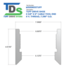 6" Drive Shoe, Cable Tool, Threaded, 8 V Thread