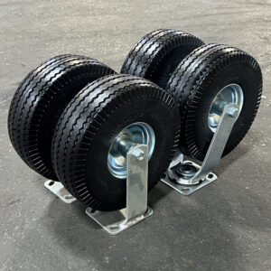 3” x 10” No Flat Casters (Set of 4) - Wellmaster