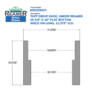 10” Drive Shoe, Under Reamer, Weld On, Long - Wellmaster