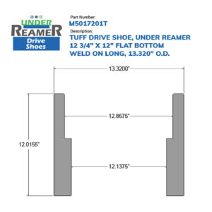 12” Drive Shoe, Under Reamer, Weld On, Long - Wellmaster