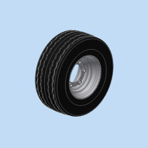 Tire and Rim 20.5" x 8" x 10" - Wellmaster