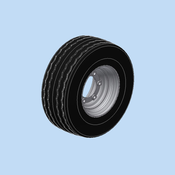 Tire and Rim 20.5" x 8" x 10" - Wellmaster