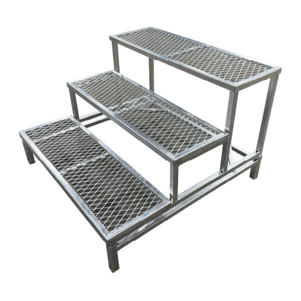 Display Rack Steps 3 Step Square Display Bench - Carts and Racks, Display Units - Wellmaster